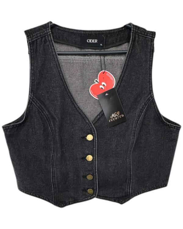 Cider Kamizelka Damska Czarna XL 42 EU