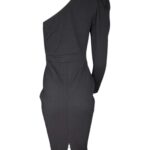 Boohoo Sukienka Czarna Na Jedno Ramię XL 42 EU - zdjęcie 2