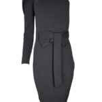 Boohoo Sukienka Czarna Na Jedno Ramię XL 42 EU - zdjęcie 1