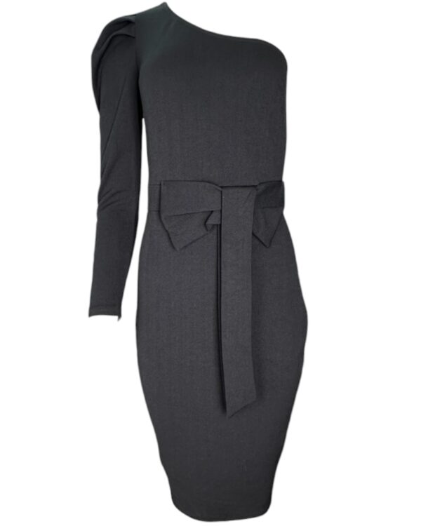 Boohoo Sukienka Czarna Na Jedno Ramię XL 42 EU