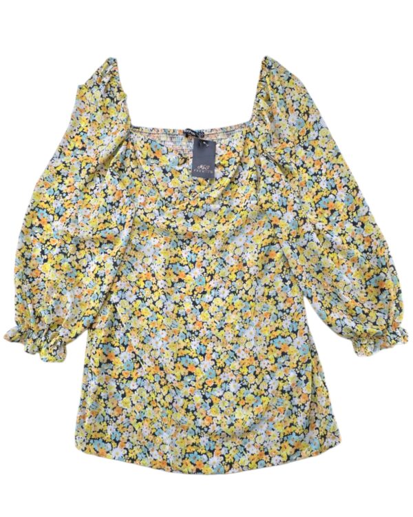 Boohoo Sukienka Damska Żółta Kwiecisty Wzór 3XL 46 EU