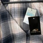 Primark Sukienka Damska Krata Beżowo-Czarna S 36 EU - zdjęcie 2