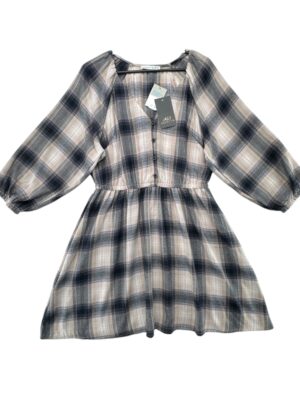 Primark Sukienka Damska Krata Beżowo-Czarna S 36 EU