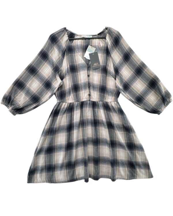 Primark Sukienka Damska Krata Beżowo-Czarna S 36 EU