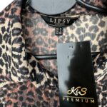Lipsy London Sukienka Damska Wzór Panterka Koszulowa S 36 EU - zdjęcie 2