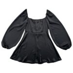 Boohoo Sukienka Mini Damska Czarna Bufiaste Rękawy XL 40 EU - zdjęcie 2