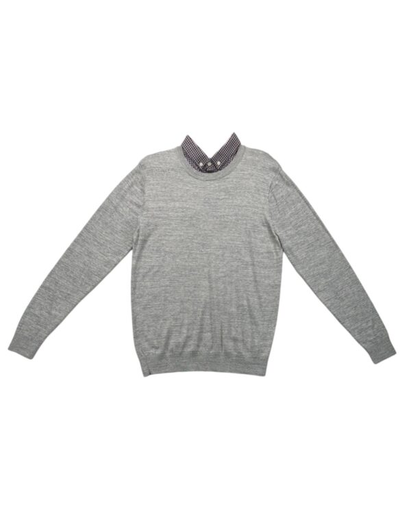 Next Szary Męski Sweter z Koszulą M 38 EU