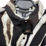 PrettyLittleThing Sukienka Koszulowa Czarno Biała Zebra XS 34 EU - zdjęcie 2