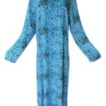 Primark Sukienka Błękitna Kwiatowa Maxi 3XL 46 EU - zdjęcie 1