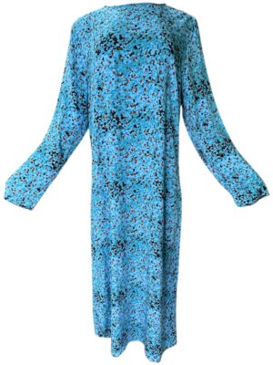 Primark Sukienka Błękitna Kwiatowa Maxi 3XL 46 EU