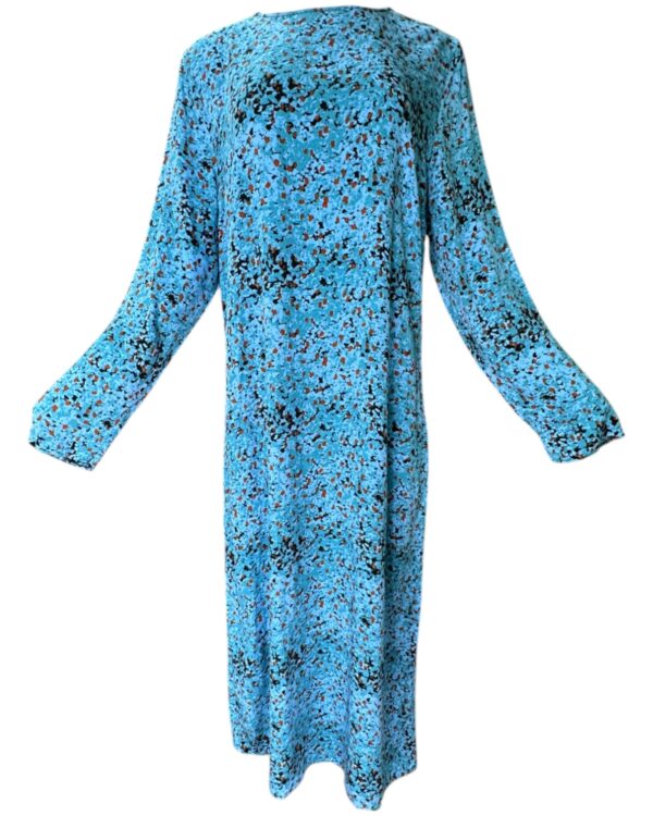 Primark Sukienka Błękitna Kwiatowa Maxi 3XL 46 EU