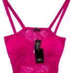 Select Top Damski Różowy Koronkowy M 38 EU - zdjęcie 1