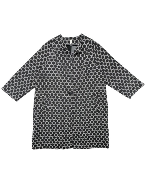 Wendy Trendy Elegancki Płaszcz w Geometryczny Wzór 2XL 44 EU