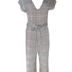 New Look Kombinezon W Kratę Szary Elegancki M 38 EU - zdjęcie 1