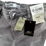 Denim CO. Szare Spodnie Jeansowe Skinny Z Przetarciami 158 CM 12 13 LAT - zdjęcie 2