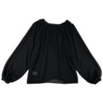 Gina Tricot Bluzka Czarna Elegancka Bufiaste Rękawy S 36 EU - zdjęcie 3