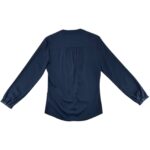 Montego Bluzka Damska Elegancka Granatowa Długi Rękaw S 36 EU - zdjęcie 3