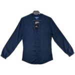 Montego Bluzka Damska Elegancka Granatowa Długi Rękaw S 36 EU - zdjęcie 1