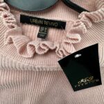 Urban Revivo Sukienka Różowa Dzianinowa Falbanka M 38 EU - zdjęcie 2