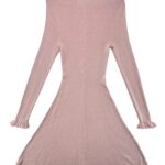 Urban Revivo Sukienka Różowa Dzianinowa Falbanka M 38 EU - zdjęcie 3