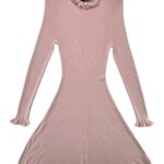 Urban Revivo Sukienka Różowa Dzianinowa Falbanka M 38 EU - zdjęcie 1