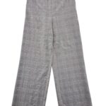 TU Woman Spodnie Damskie Eleganckie W Kratę Szerokie L 40 EU - zdjęcie 1