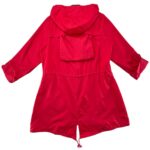 FF Kurtka Parka Damska Czerwona Kaptur M 38 40 42 EU - zdjęcie 3