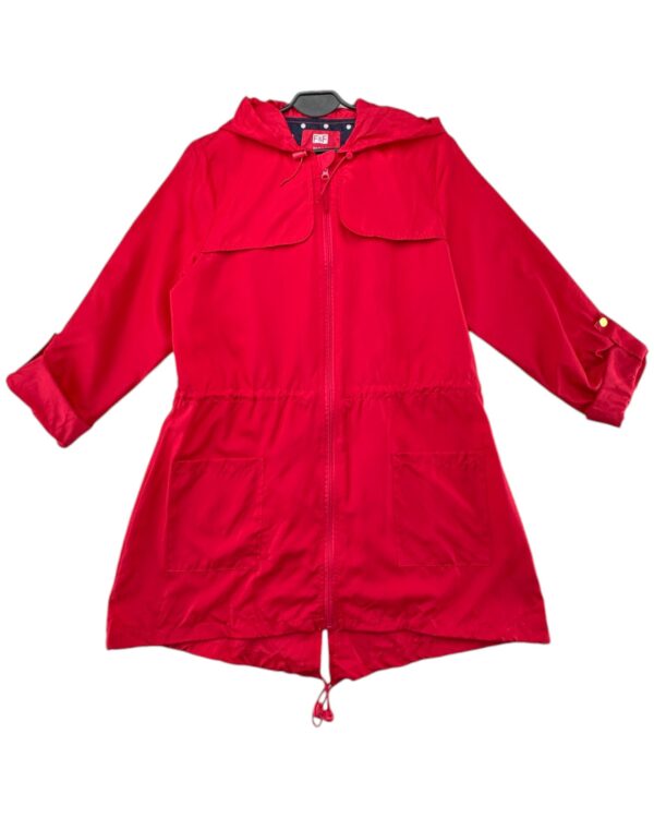 FF Kurtka Parka Damska Czerwona Kaptur M 38 40 42 EU