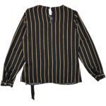 FF Bluzka Damska Czarna W Paski L 40 EU - zdjęcie 3