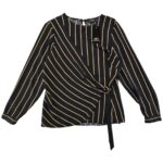 FF Bluzka Damska Czarna W Paski L 40 EU - zdjęcie 1