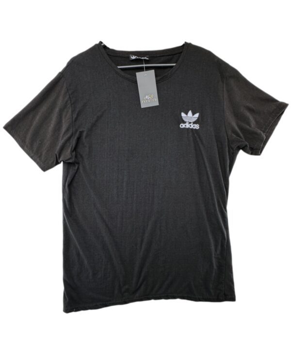 Adidas Koszulka Męska Czarna Białe Logo XXL 44 EU