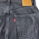 Levi's Jeans Damskie Czarne Wysoki Stan M 38 EU - zdjęcie 4