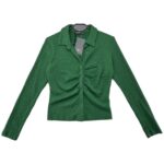 Stradivarius Bluzka Damska Zielona Teksturowana L 40 EU - zdjęcie 1