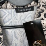 Cameo Rose Bluzka Damska Beżowa Wąż - zdjęcie 2