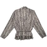 Cameo Rose Bluzka Damska Beżowa Wąż - zdjęcie 3