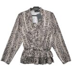 Cameo Rose Bluzka Damska Beżowa Wąż - zdjęcie 1