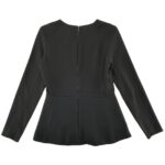 Zara Bluzka Damska Czarna Elegancka S 36 EU - zdjęcie 3