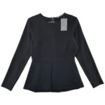 Zara Bluzka Damska Czarna Elegancka S 36 EU - zdjęcie 1