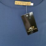 Pala D’Oro Bluzka Damska Granatowa Plisowane Rękawy L 40 EU - zdjęcie 2