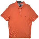Tommy Hilfiger Koszulka Męsk Polo Pomarańczowa XL 42 EU - zdjęcie 1