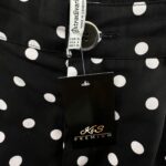 Stradivarius Spodnie Damskie Czarne W Białe Groszki S 36 EU - zdjęcie 2