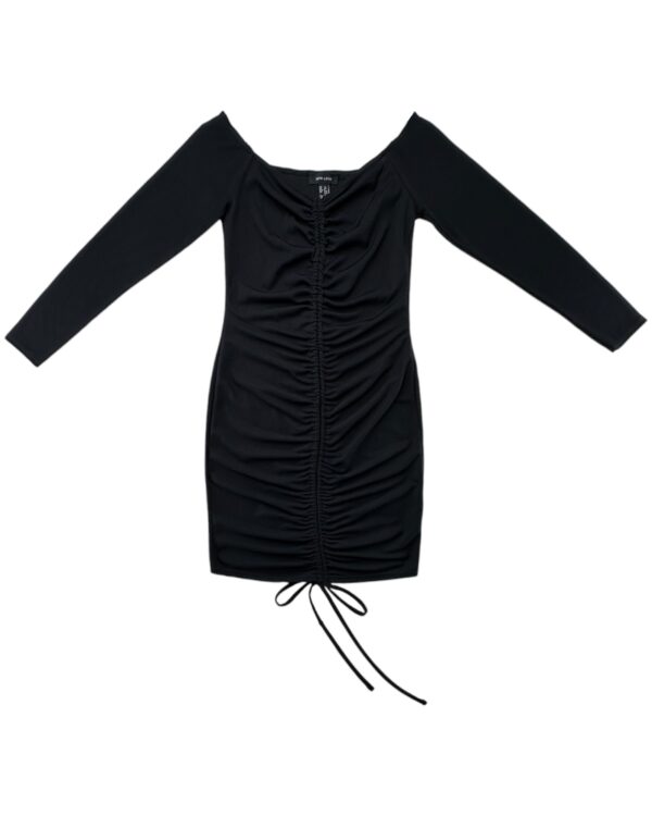 New Look Sukienka Czarna Marszczenie L 40 EU