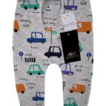 Matalan Legginsy Spodnie Dziecięce Szare Wzór Samochody 6-9 MSC - zdjęcie 1