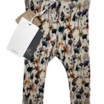 Name It Legginsy Dziecięce Beżowe W Kwiaty 68 CM 4-6 MSC - zdjęcie 1