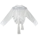 Primark Bluzka Damska Biała Ażurowa Wiązana M 38 40 42 EU - zdjęcie 3