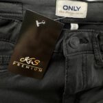 Only Spodnie Damskie Czarne Z Połyskiem Wiskoza XS 32 34 EU - zdjęcie 2