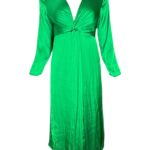 MNG Zielona Sukienka Maxi Długi Rękaw S 36 EU - zdjęcie 1