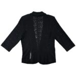 Roman Żakiet Czarny Ażurowy Kwiaty XL 42 EU - zdjęcie 3