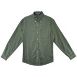 MS Koszula Męska Zielona Długi Rękaw S 36 EU - zdjęcie 1
