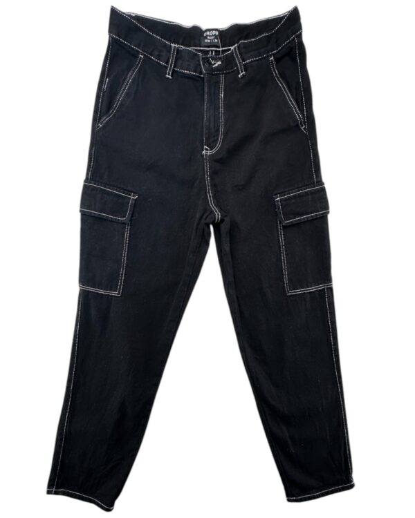 Cropp Spodnie Baggy Czarne Widoczne Szwy W30 L34 L 40 EU